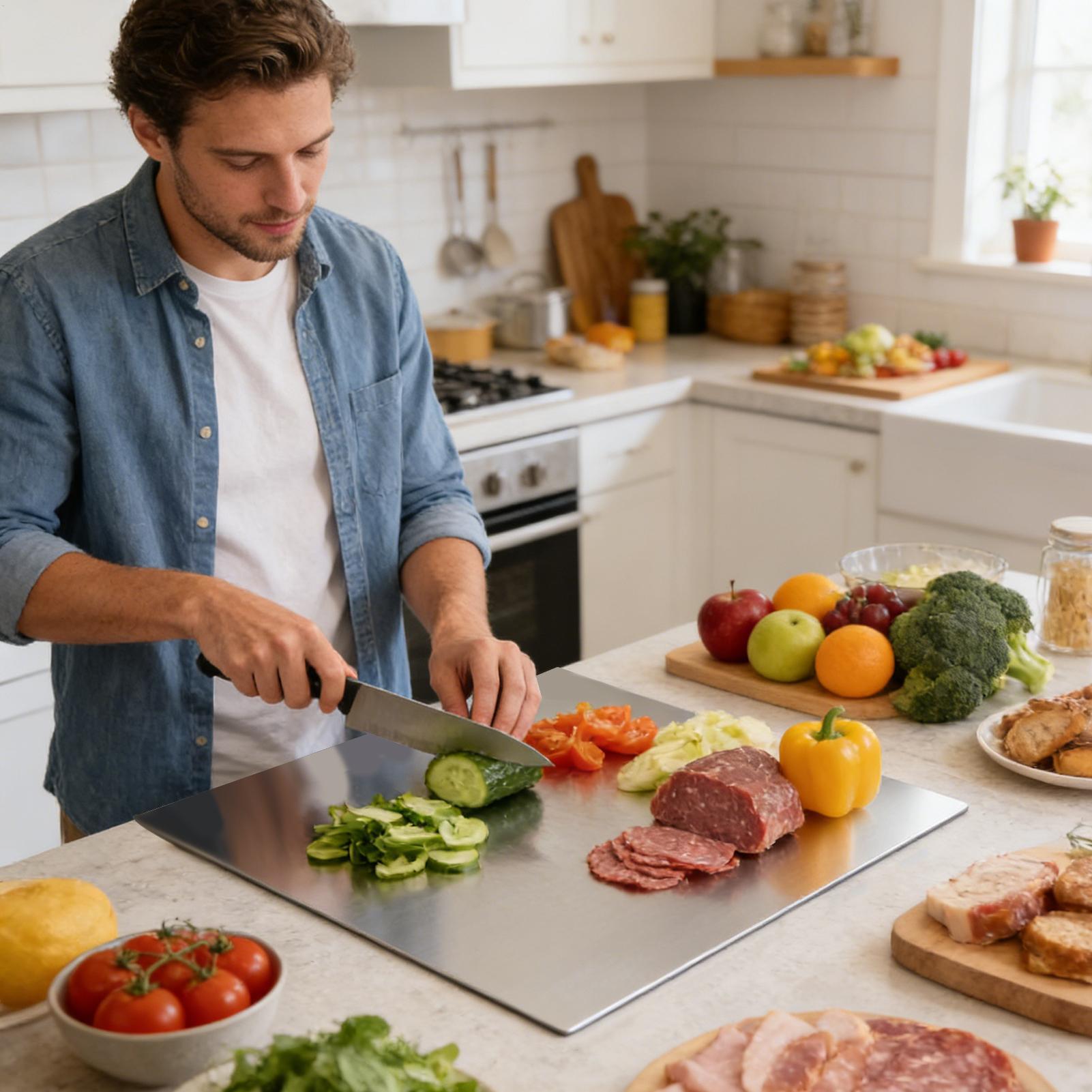 Stainless Steel Cutting Board  - Meal Prep Cutting review and price