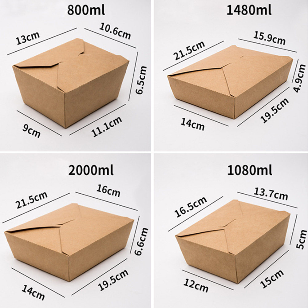 20Pcs Kraft Paper Lunch Box Di - Meal Prep For A Day review and price