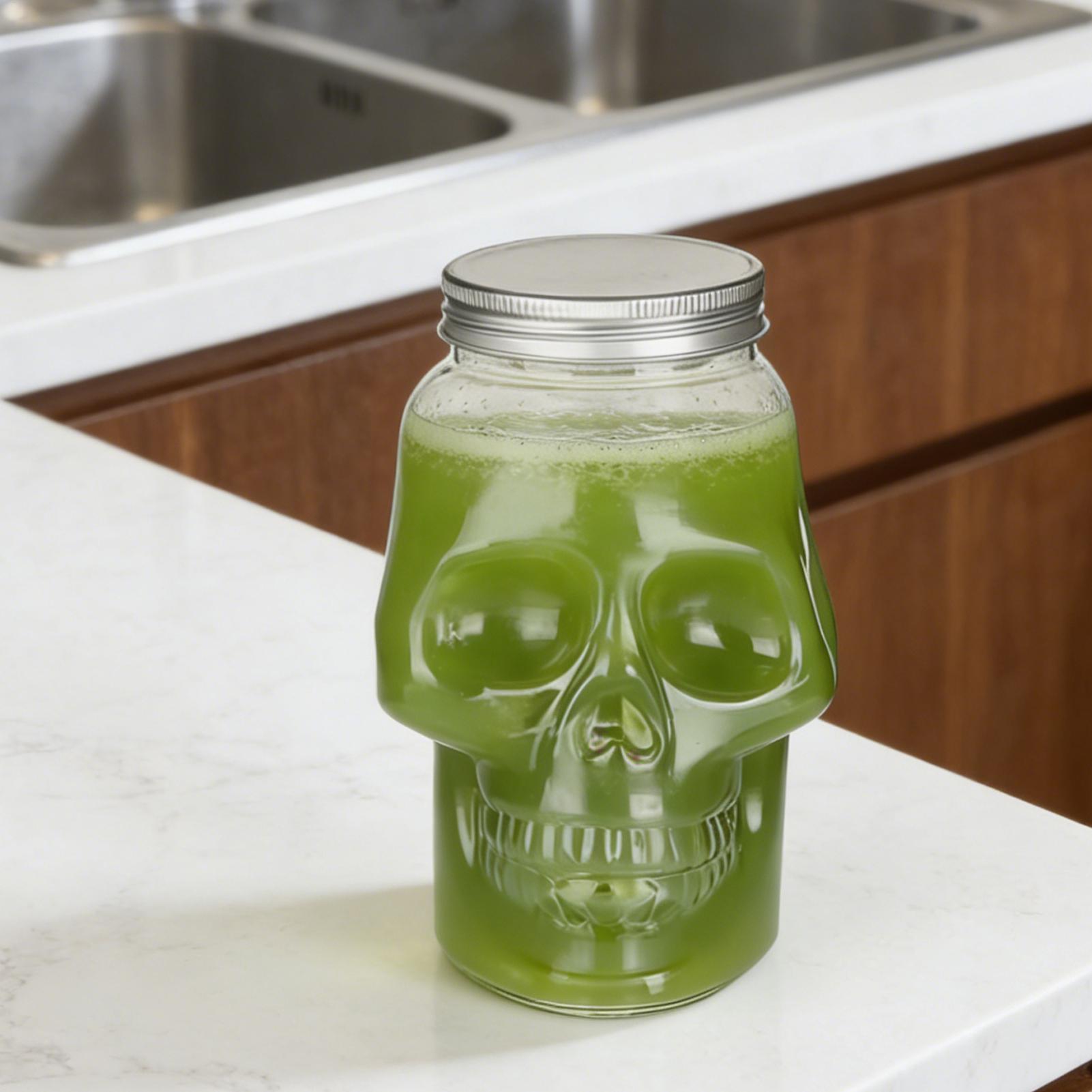 Transparent Skull Jars with Li - Meal Prep For A Day review and price