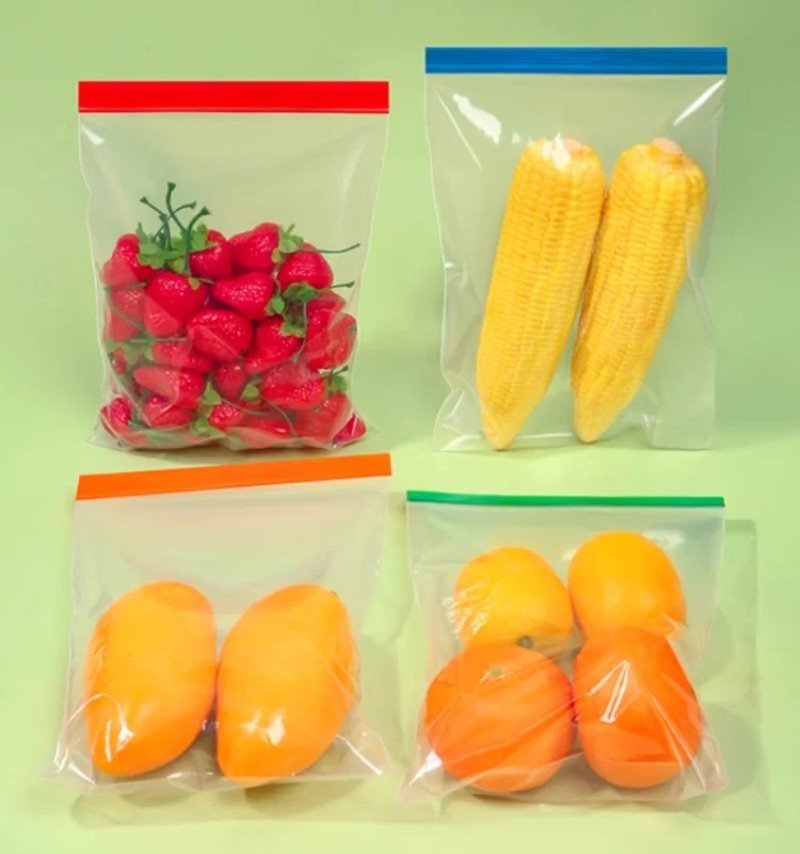 Colorful Clear PE  Zipper Stor - Meal Prep For A Day review and price