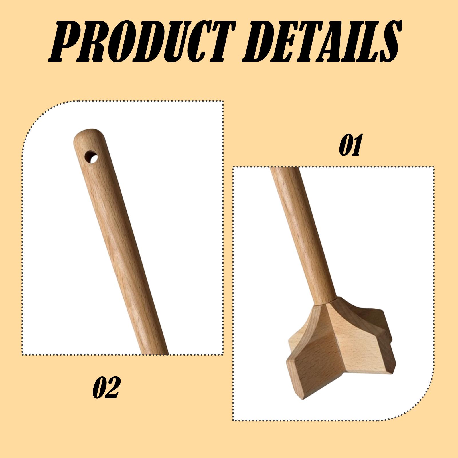 Premium Wood Potato Masher Eas - Meal Prep With Potatoes review and price