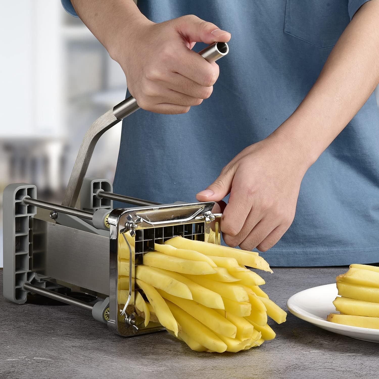 French Fry Cutter for Potatoes - Meal Prep With Potatoes review and price
