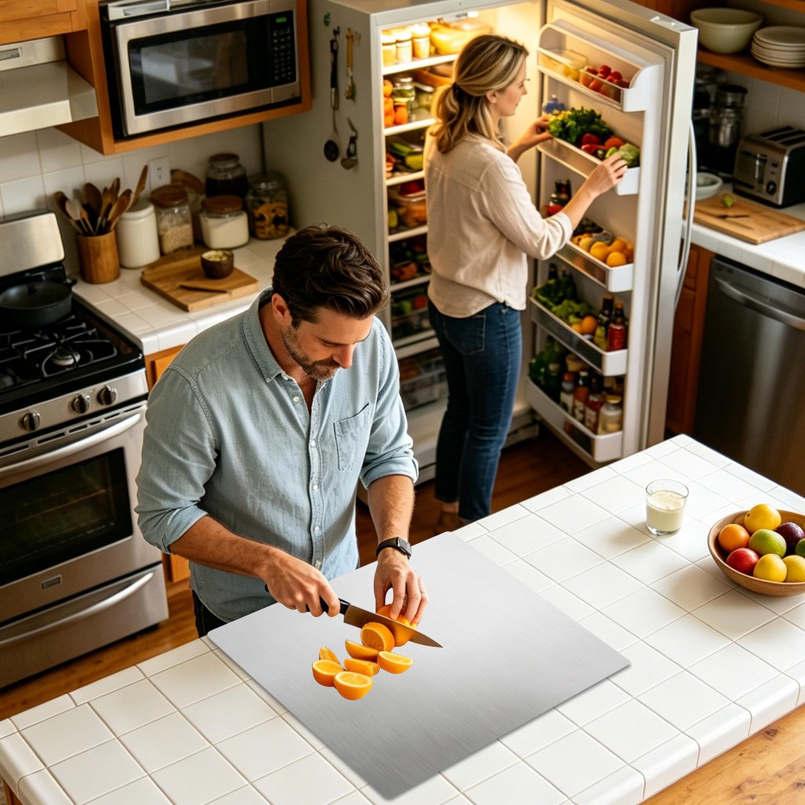 Stainless Cutting Board Dishwa - Meal Prep Cutting review and price