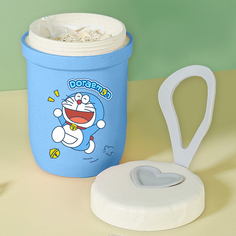 Doraemon Girl Boy Portable Bre - Meal Prep Oatmeal Jars review and price