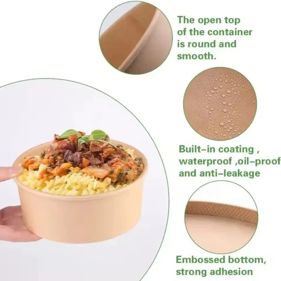 5/10/20PCS Kraft Paper Bowls w - Meal Prep For A Day review and price