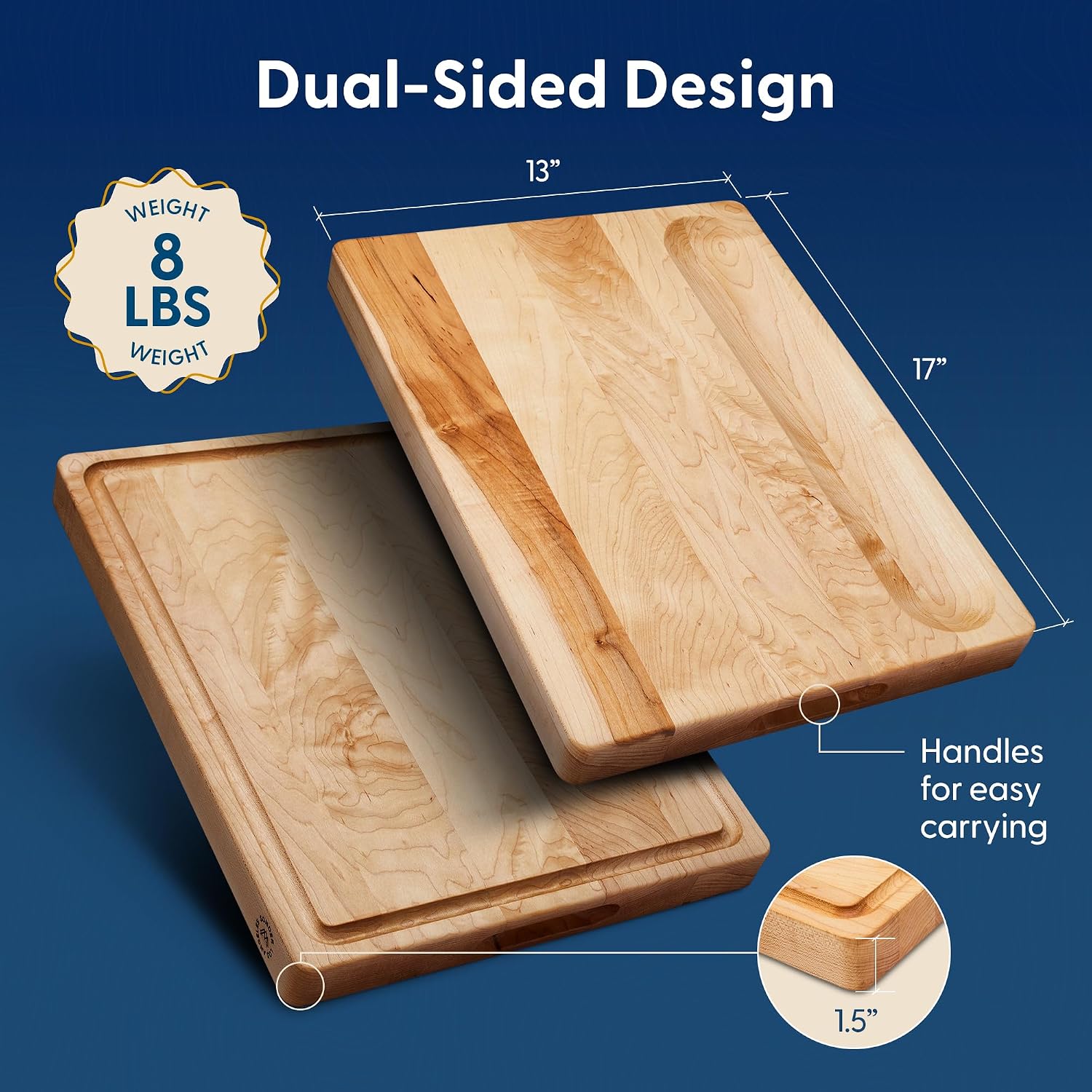 Hard Maple Wood Cutting Board, - Meal Prep Cutting review and price
